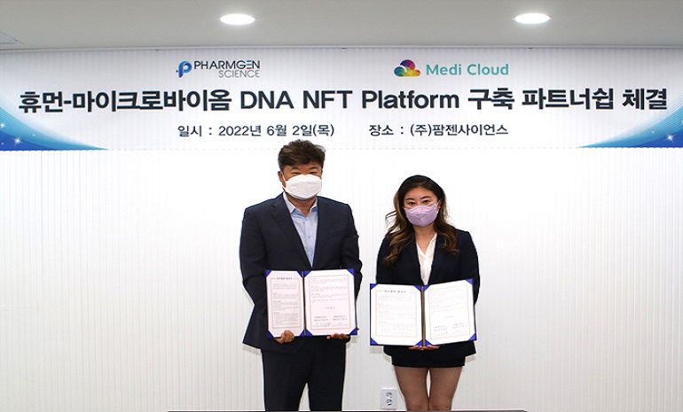 팜젠사이언스, 휴먼·마이크로바이옴 DNA NFT Platform 구축 파트너쉽 체결
