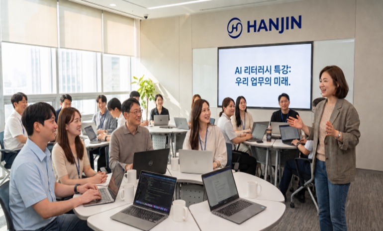한진, 임직원 AI 역량 강화… AI와 함께 일하는 조직문화 구축